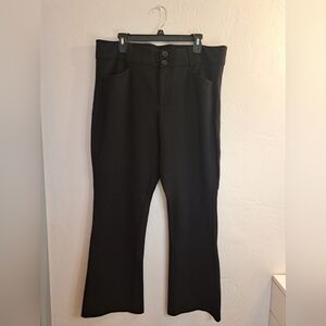 Torrid Studio Black Bootcut‎ Dress Pants Women's Plus 18S Stretch Pockets Button